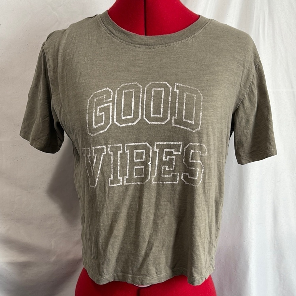 MM312 NOBO Green and White Short Sleeve Tee